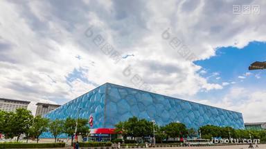 北京国家游泳中心水立方延时实拍